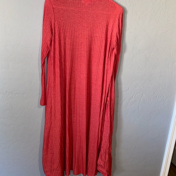 LuLaRoe Red Longline Cardigan - Picture 4 of 5